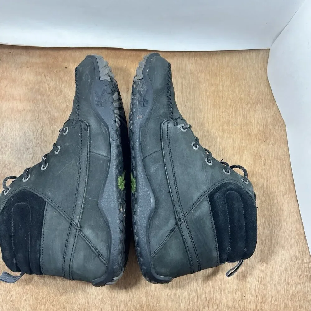 KURU Quest Men's Black Leather Ankle Support Lace Up Camp Hiking Boots Size 13